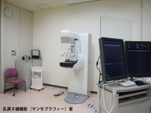乳房X線撮影(マンモグラフィ)室