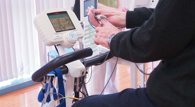 心臓リハビリテーションの様子