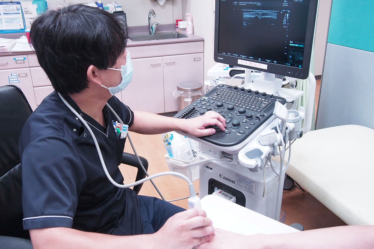エコー検査の様子